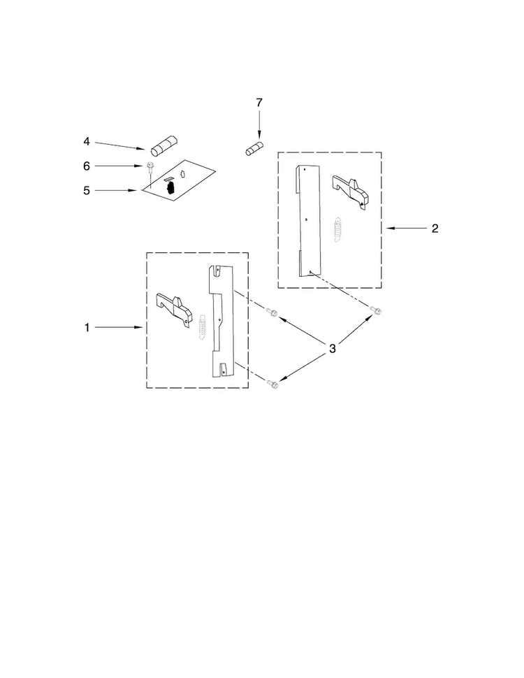 Microwave Latch Board Parts Diagram and Parts List for JMD2124WS0  Jenn-Air Microwave