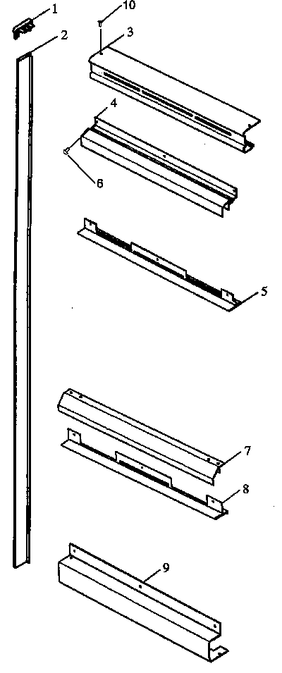 Cabinet Trim Diagram and Parts List for ACO27DE1-P1132343NE  Amana Wall Oven
