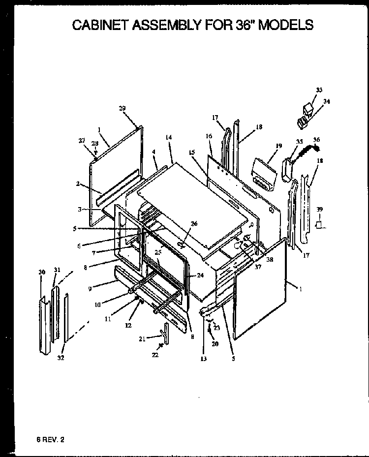 Section 5 Diagram and Parts List for RBK28FGL P1142379NL Caloric Range