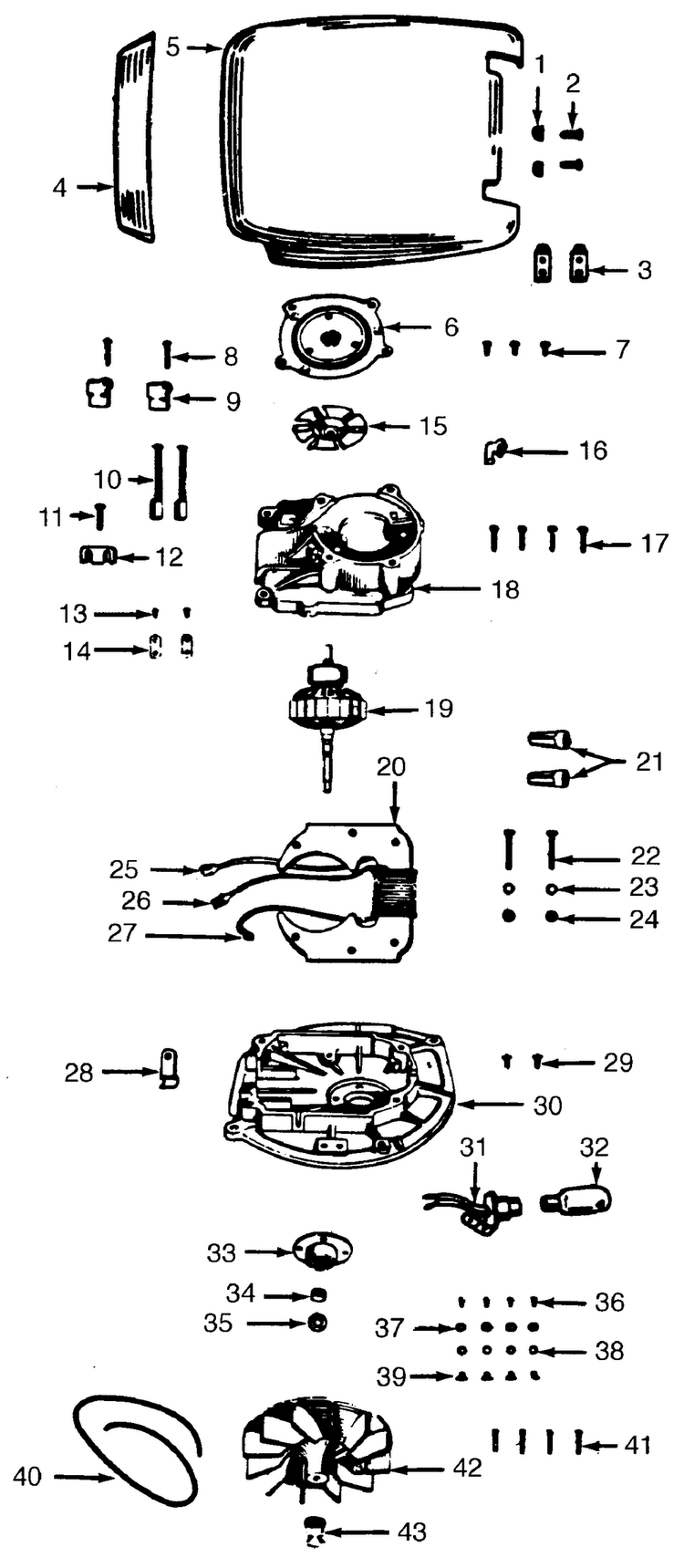 Motor Assembly, Hood Diagram and Parts List for U4085  Hoover Upright Vacuum