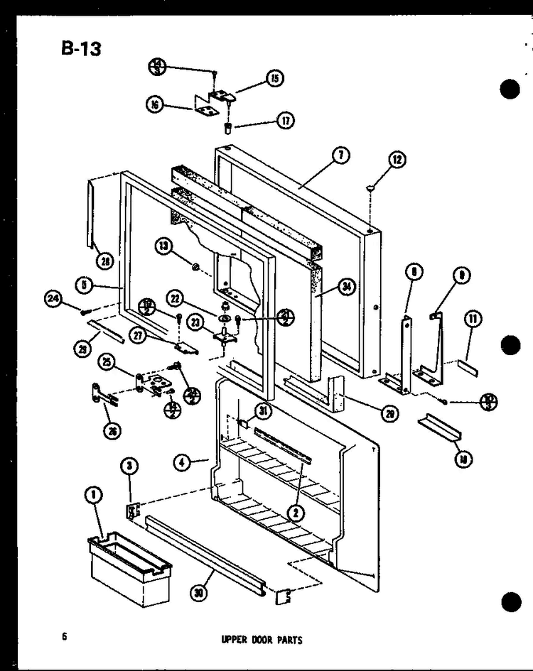 Section 2 Diagram and Parts List for TL20F-P76164-2W  Amana Refrigerator