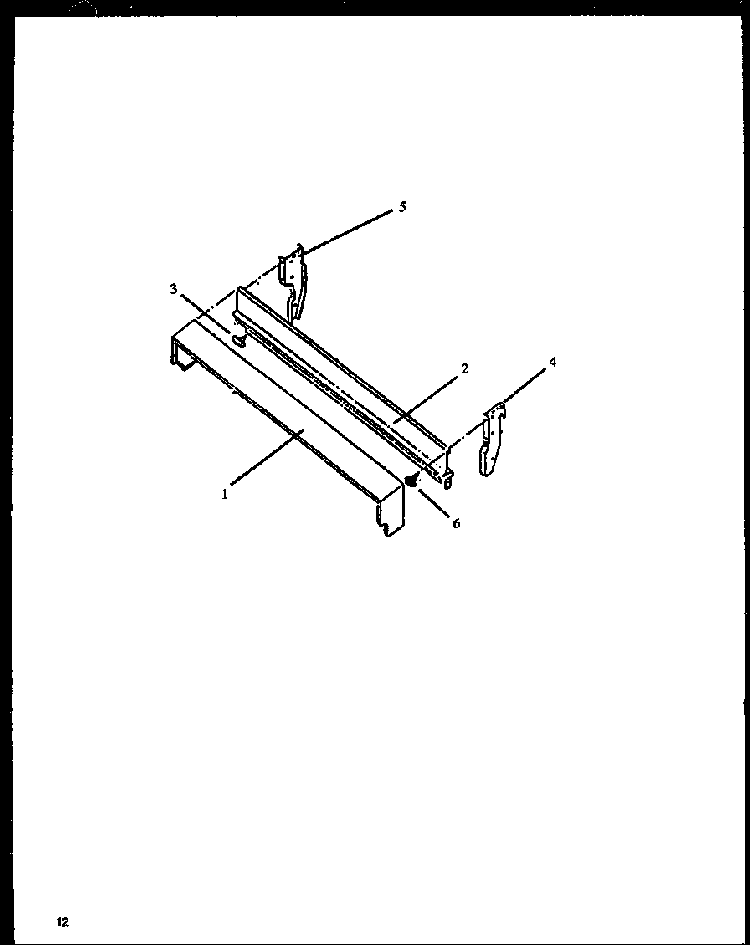 Backguard Support Diagram and Parts List for SBP26ZZW-P1142376NW  Amana Range
