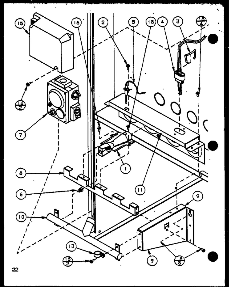 Section 2 Diagram and Parts List for GHI115A50 P6983125F Amana Heater