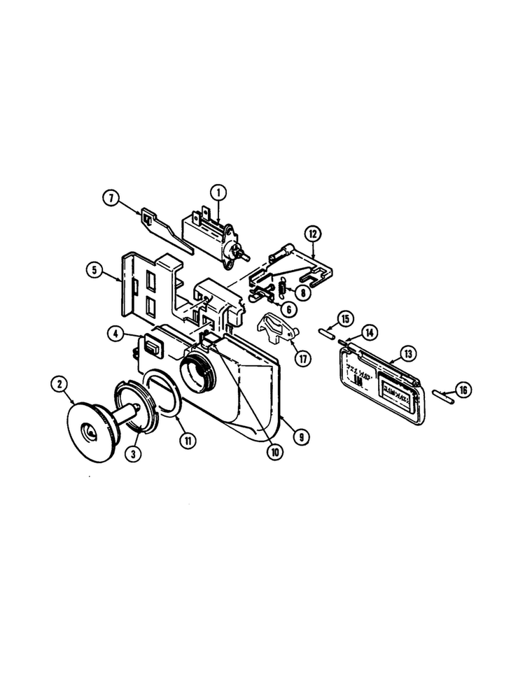 Rinse Aid And Soap Dispenser Diagram and Parts List for MCD4100AWX  Maytag Dishwasher