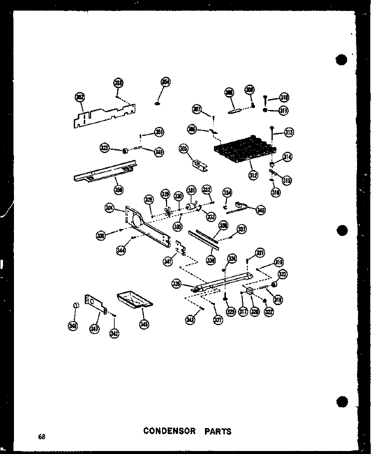 CONDENSOR PARTS Diagram and Parts List for SDI22N-A P6020165W A Amana Refrigerator