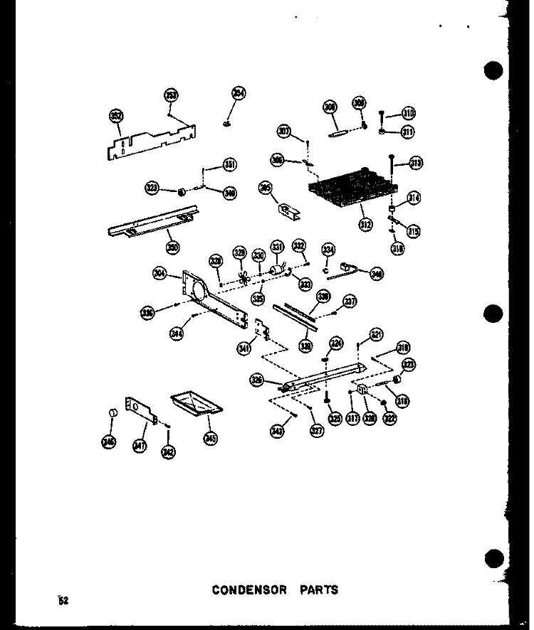 CONDENSOR PARTS Diagram and Parts List for SRI19N-1-AG P6023089W G Amana Refrigerator