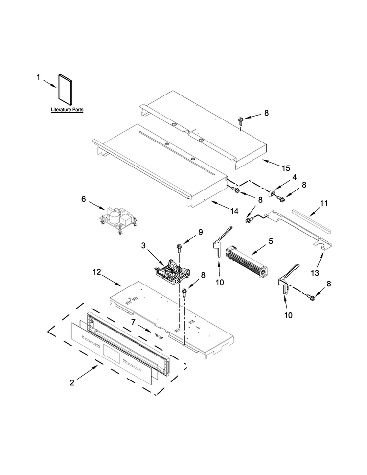 Control Panel Parts Diagram and Parts List for JJW3430DB00  Jenn-Air Wall Oven