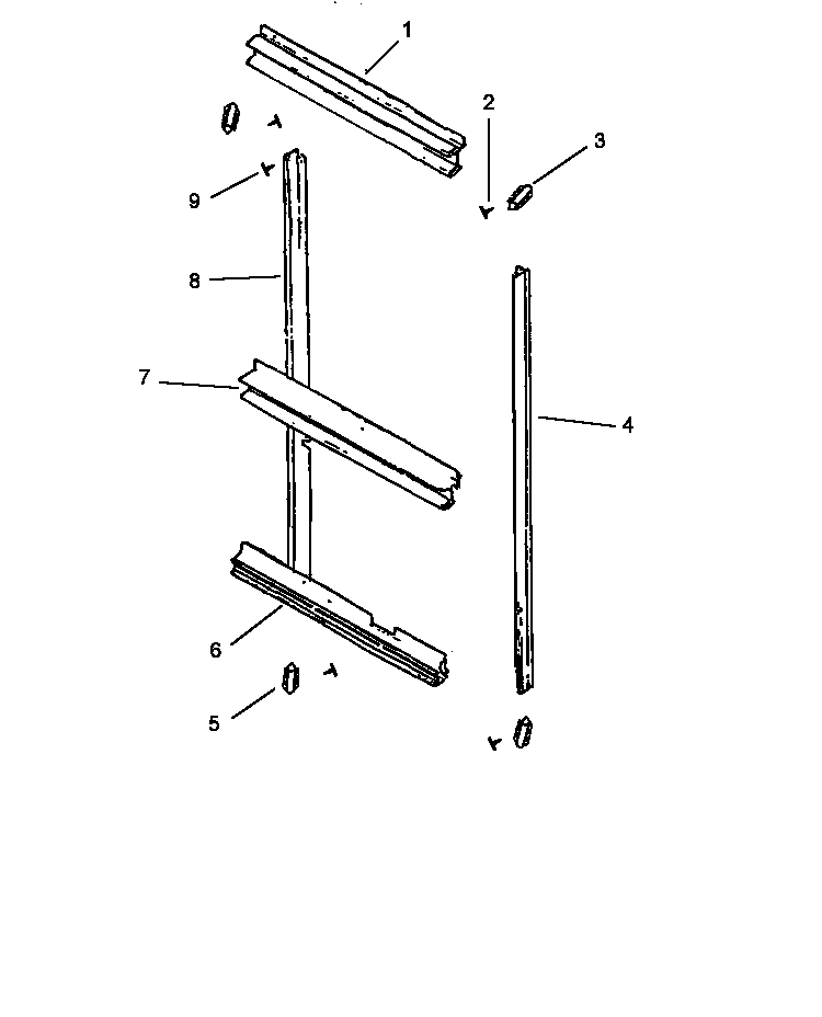 Cabinet Trim Diagram and Parts List for ACO27DEW1-P1132334NW  Amana Wall Oven