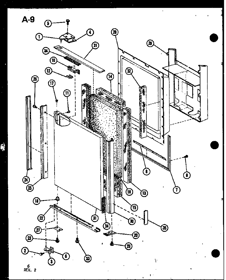 Page 1 Diagram and Parts List for SRI19FA P7540006W A Amana Refrigerator