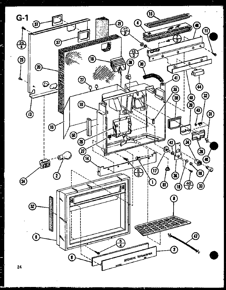 Page 10 Diagram and Parts List for SLDI22F-G P7540019W G Amana Refrigerator