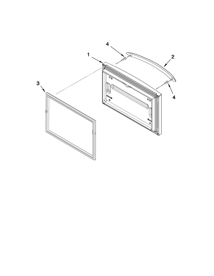 Freezer Door Parts Diagram and Parts List for MFF2258VEB5  Maytag Refrigerator