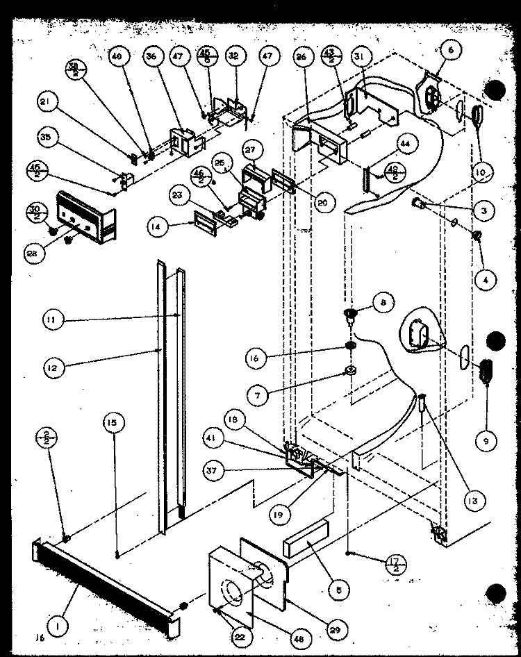 REF / FZ CONTROLS AND CABINET PART Diagram and Parts List for 36278 P1121804W L Kenmore Refrigerator