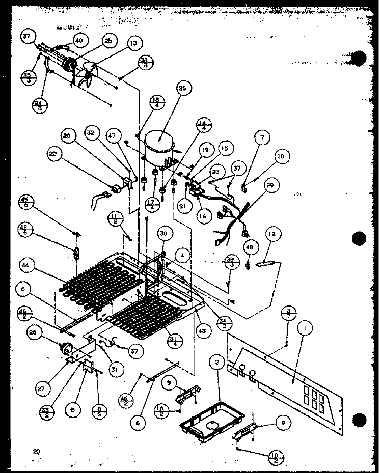 MACHINE COMPARTMENT (TEC COMP) Diagram and Parts List for 36278 P1121804W L Kenmore Refrigerator