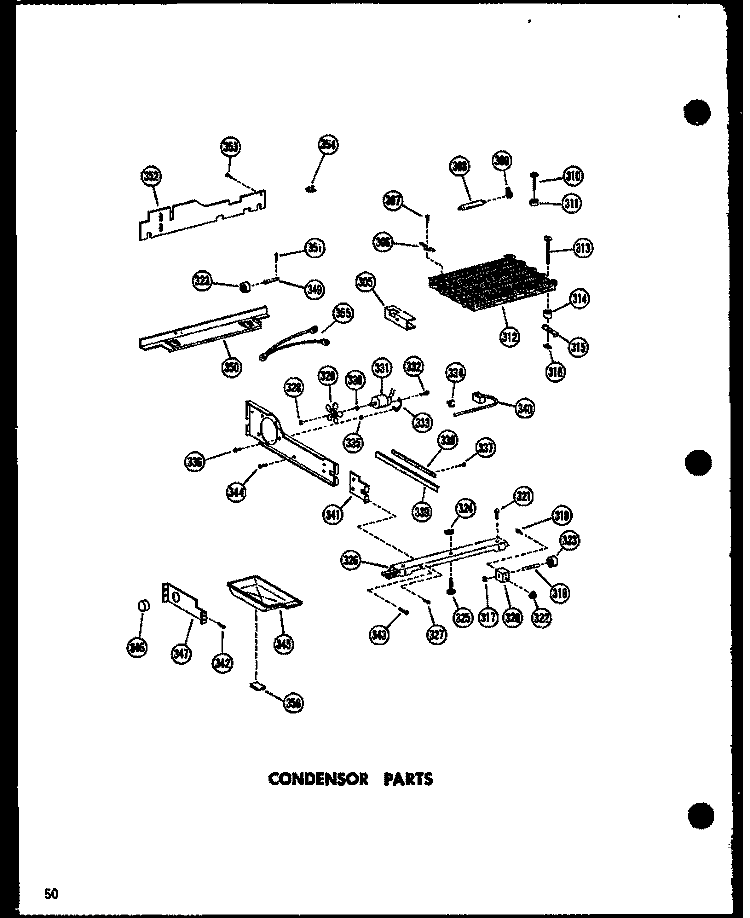 CONDENSOR PARTS Diagram and Parts List for SRN22N-A P6020178W A Amana Refrigerator