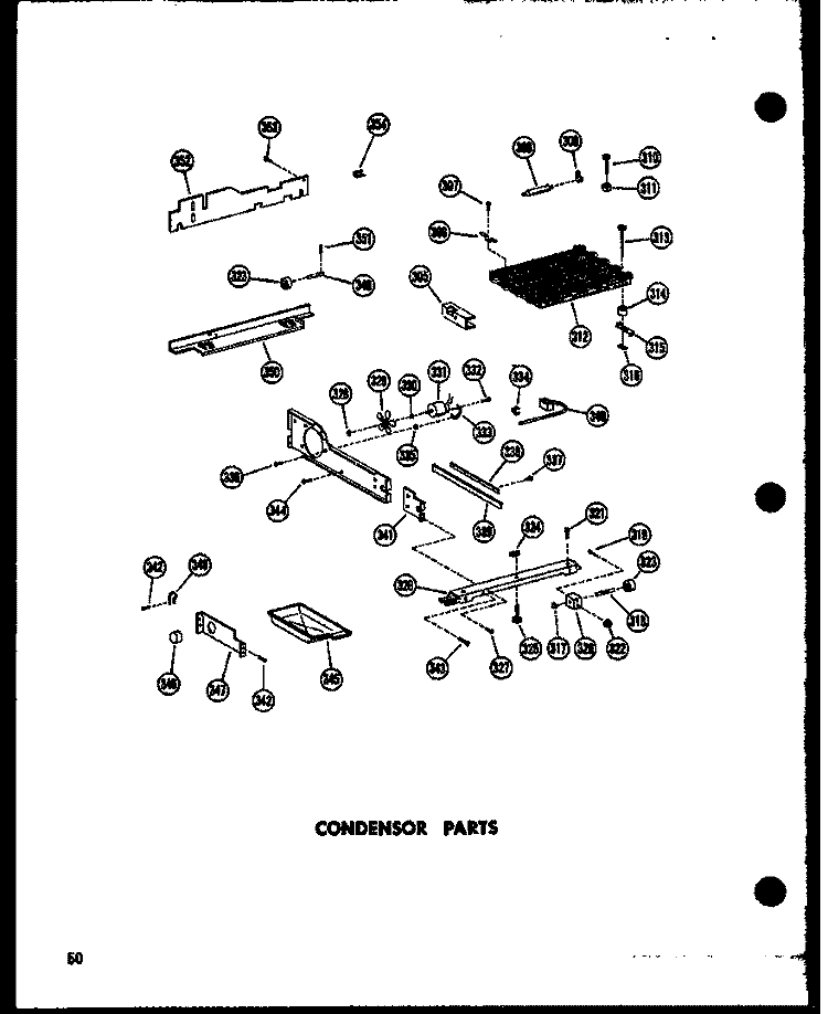 CONDENSOR PARTS Diagram and Parts List for SRN22N-C P6023017W C Amana Refrigerator