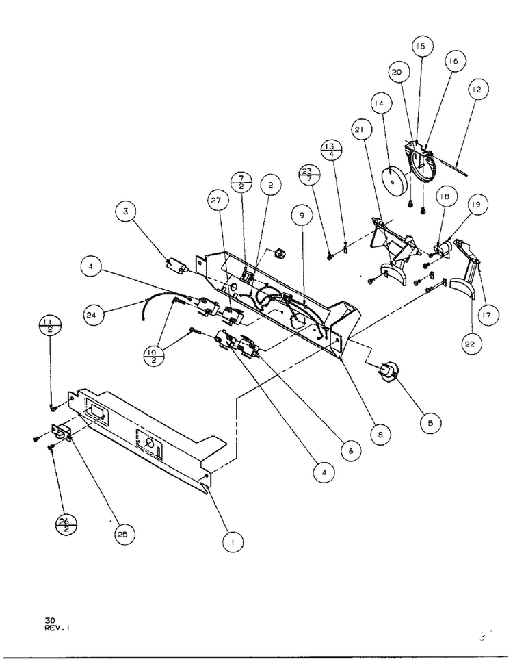 Ice And Water Cavity Page 3 Diagram and Parts List for SQD25MB3  Amana Refrigerator