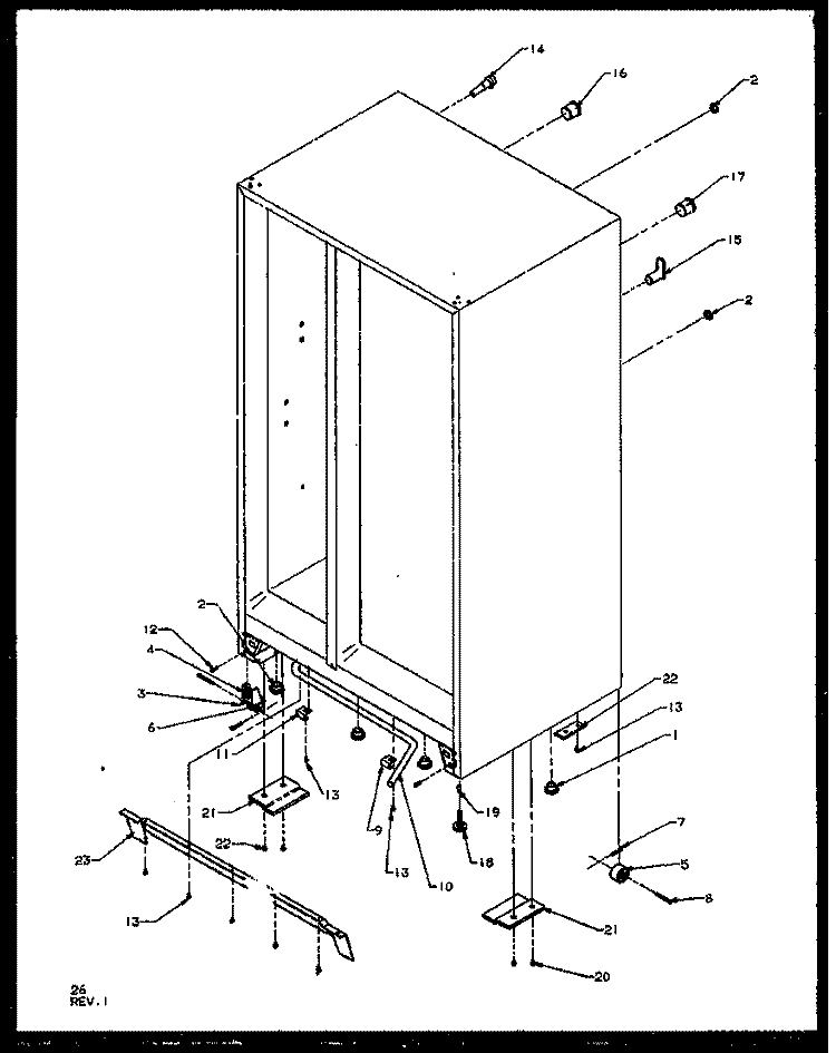 DRAIN Diagram and Parts List for SZ25NW P1162707W W Amana Refrigerator
