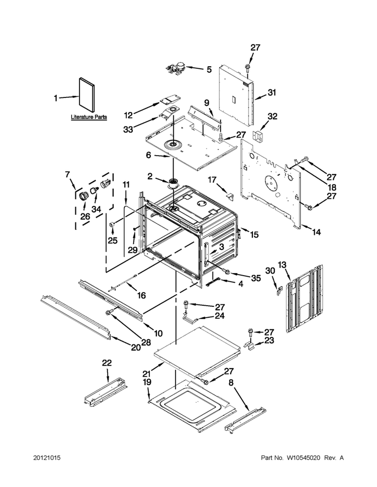 Oven Parts Diagram and Parts List for MMW9730AB01  Maytag Microwave