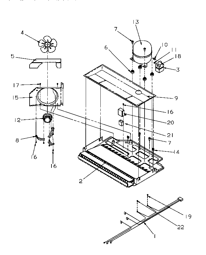 Section 3 Diagram and Parts List for TR21S4E-P1196104WE  Amana Refrigerator
