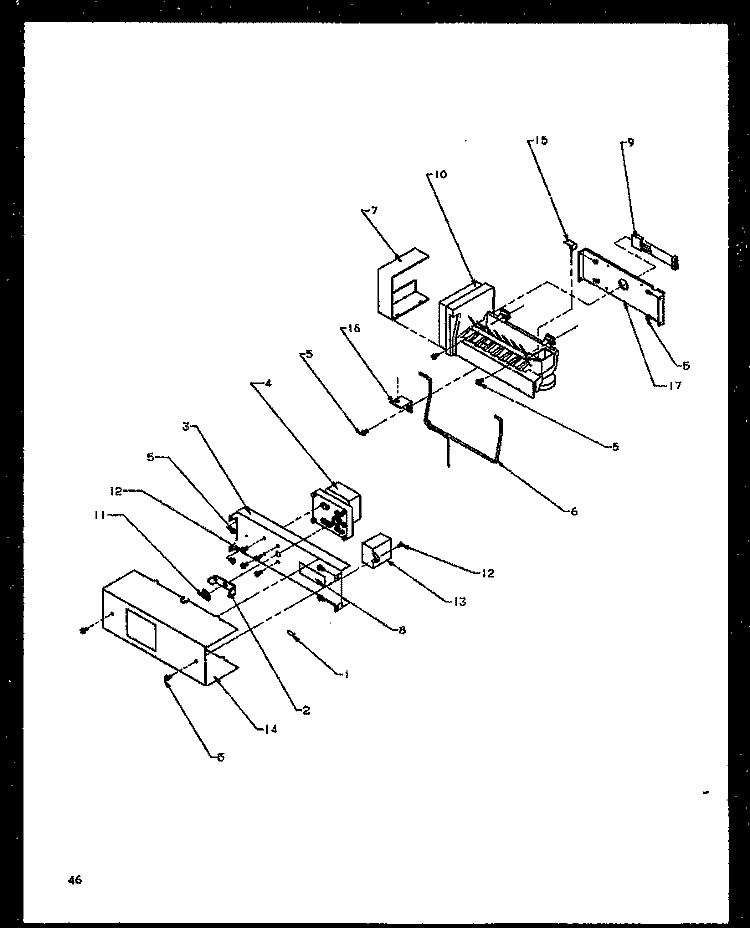 ICE MAKER Diagram and Parts List for SXD22NG P1162405W G Amana Refrigerator