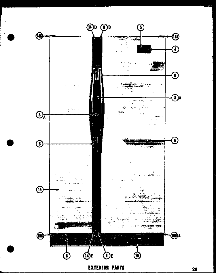 Page 1 Diagram and Parts List for SRI22D  Amana Refrigerator