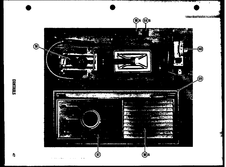 CONTROLS Diagram and Parts List for SRI22D  Amana Refrigerator