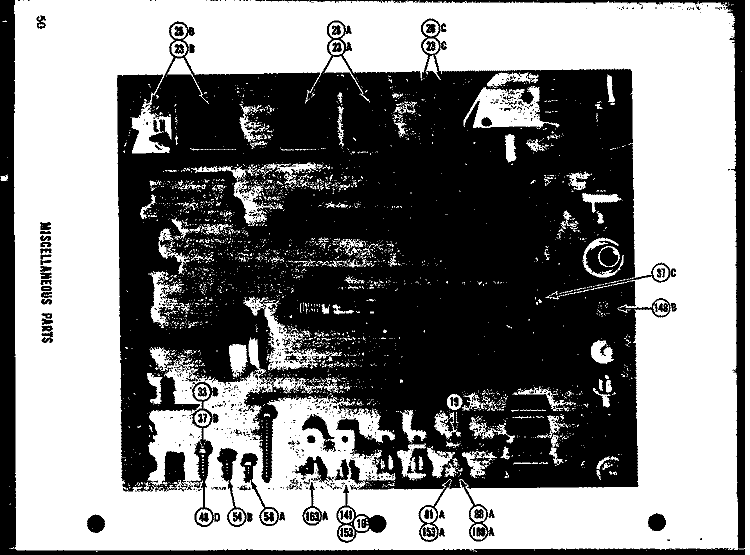 MISCELLANEOUS PARTS Diagram and Parts List for SRI22D  Amana Refrigerator