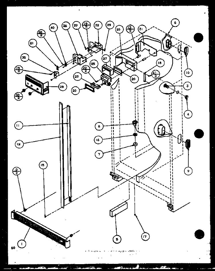 REF Diagram and Parts List for SC25J P1116201W Amana Refrigerator