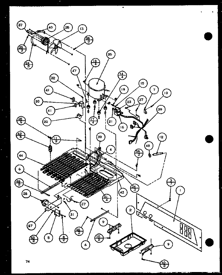 MACHINE COMPARTMENT Diagram and Parts List for 36261 P1108602W Kenmore Refrigerator