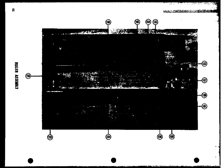 ROLLER ASSY Diagram and Parts List for SRI22E  Amana Refrigerator