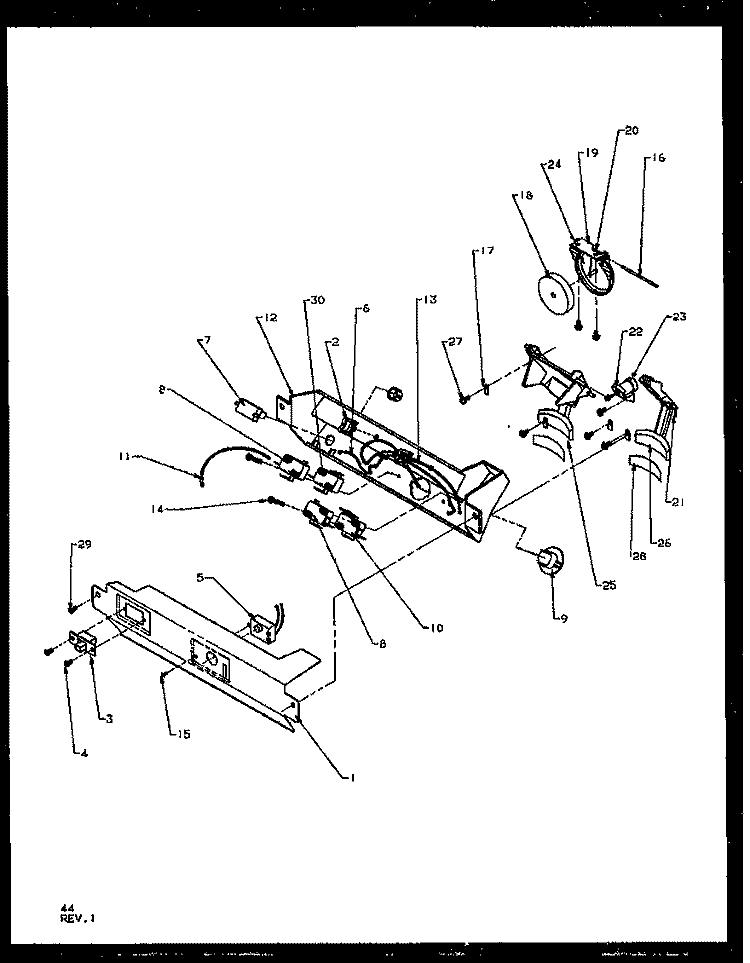 ICE AND WATER CAVITY Diagram and Parts List for SQD25NBE P1162402W E Amana Refrigerator