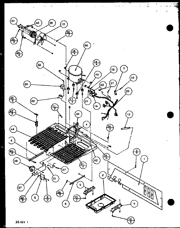 MACHINE COMPARTMENT PANASONIC COMPRESSOR Diagram and Parts List for SZD20ML P1120202W L Amana Refrigerator