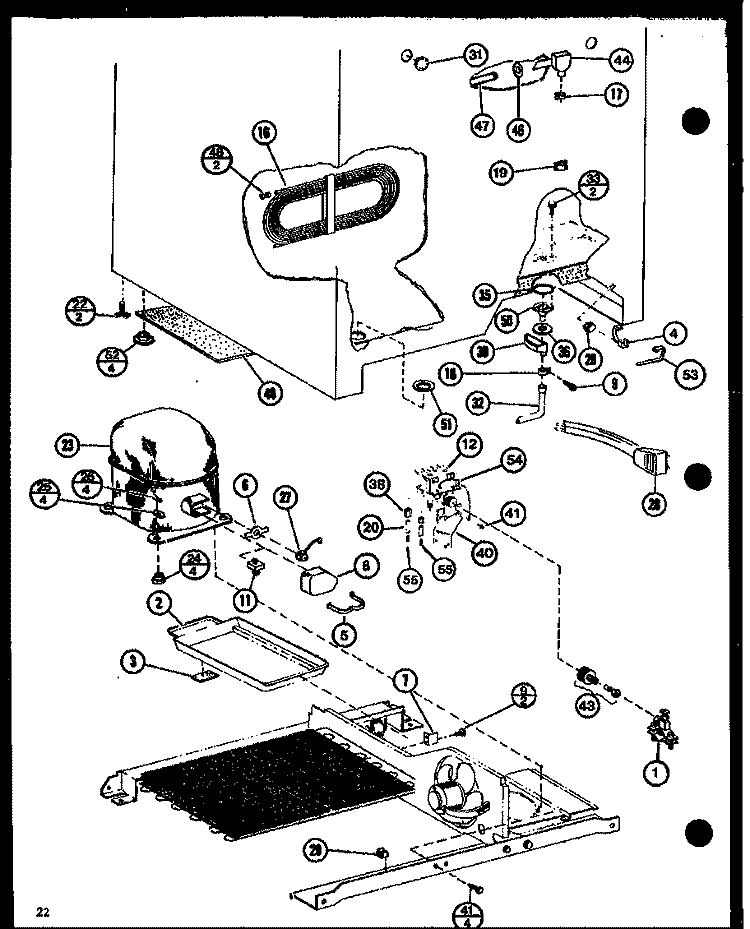 Page 9 Diagram and Parts List for SLDI25G1 P7642106W Amana Refrigerator