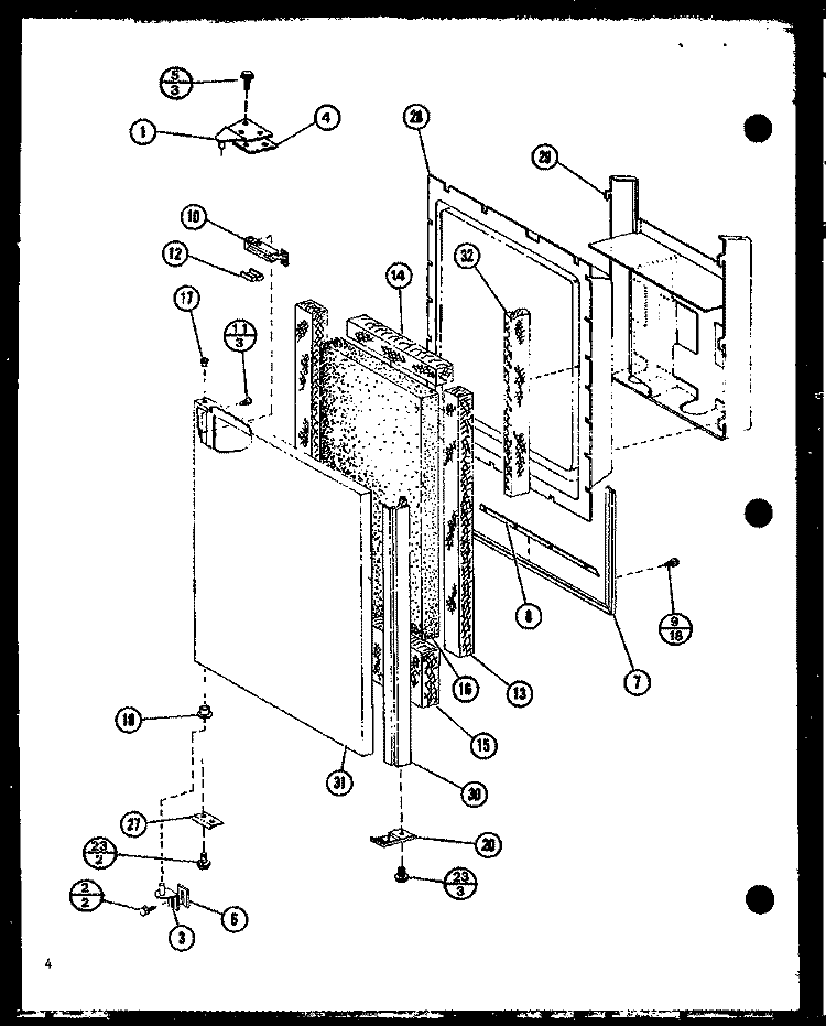 Page 1 Diagram and Parts List for 2599IW P7731404W Amana Refrigerator