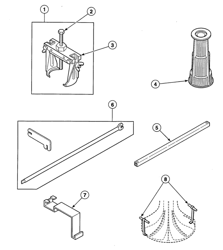 Tools 2 Diagram and Parts List for SWT210QA1124  Speed Queen Washer
