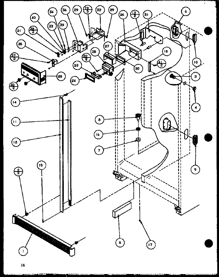 REF Diagram and Parts List for SWP25H P7836037W Amana Refrigerator