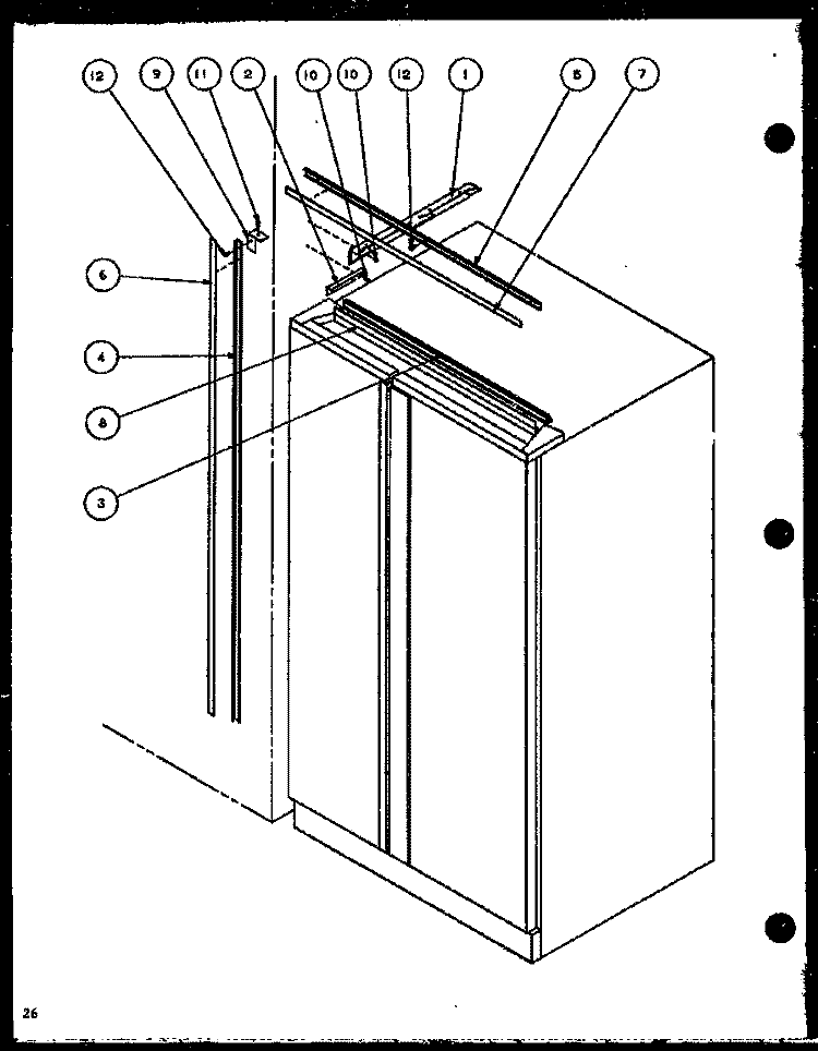 B17 TRIM KIT ASSY Diagram and Parts List for SDB20H P7836031W W Amana Refrigerator