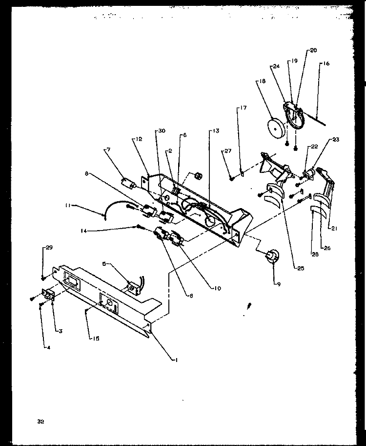 ICE AND WATER CAVITY Diagram and Parts List for SXD20NE P1162504W E Amana Refrigerator