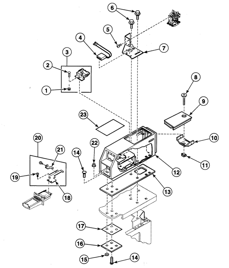 Meter Case 1 Diagram and Parts List for SDG309QF  Speed Queen Dryer