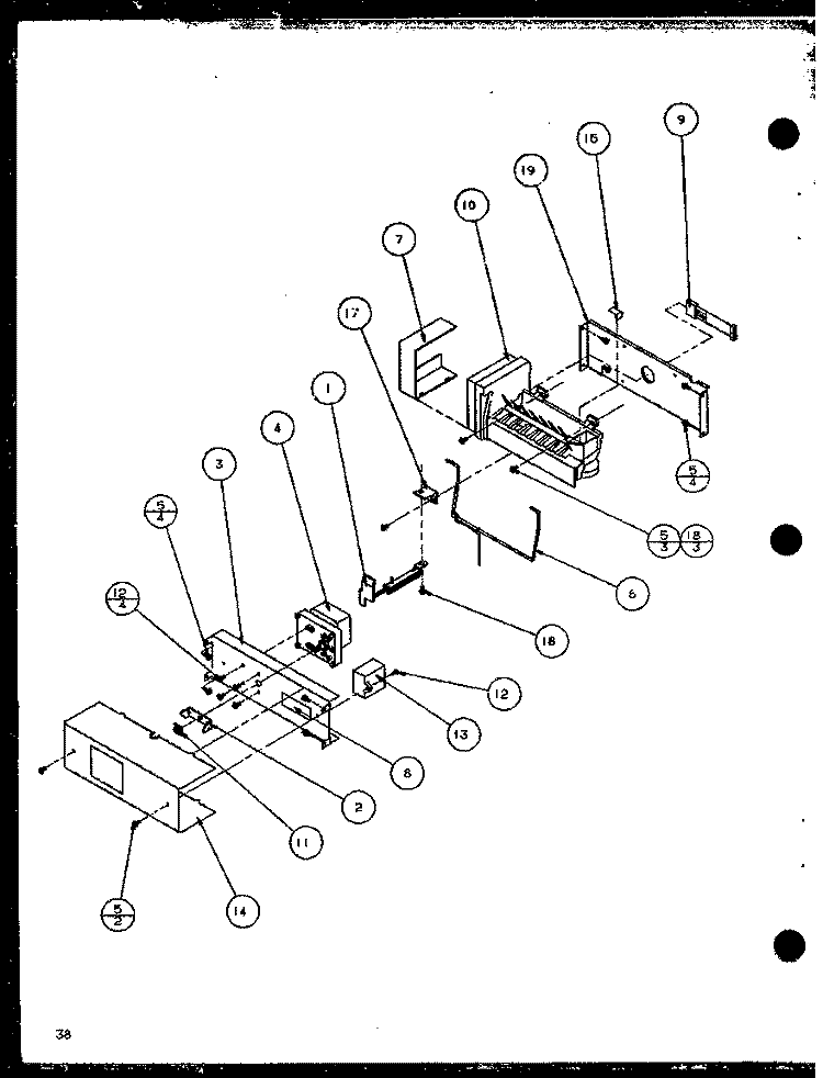 ICE MAKER Diagram and Parts List for SLD25M2W P1121107W W Amana Refrigerator