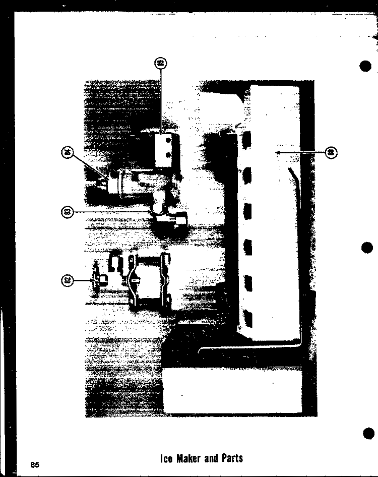 ICE MAKER AND PARTS Diagram and Parts List for TCI-19D  Amana Refrigerator