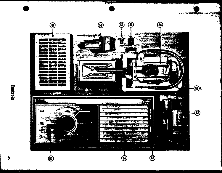 CONTROLS Diagram and Parts List for TCI-19LE  Amana Refrigerator