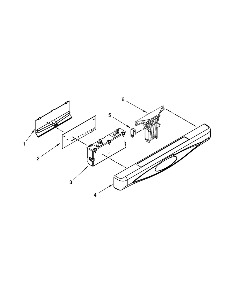Control Panel Parts Diagram and Parts List for MDBH980AWS1  Maytag Dishwasher