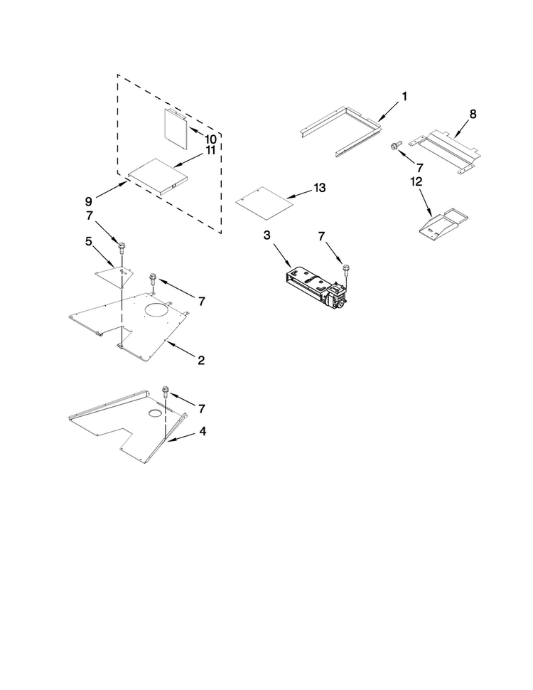 Venting Parts Diagram and Parts List for JGRP548WP00  Jenn-Air Range