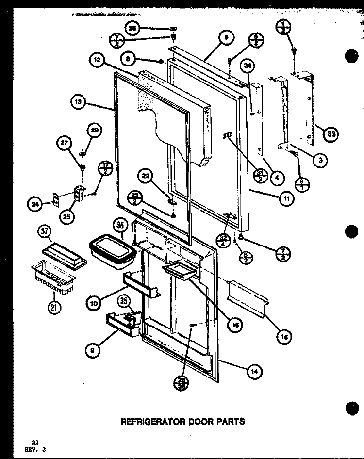 REF DOOR PARTS Diagram and Parts List for TX20K P7803206W Amana Refrigerator