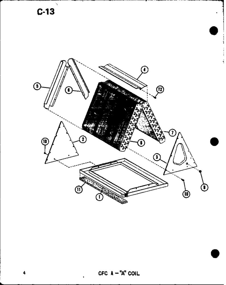A Coil 1 Diagram and Parts List for CFC18AOM-A P67487-8C Amana Air Conditioner