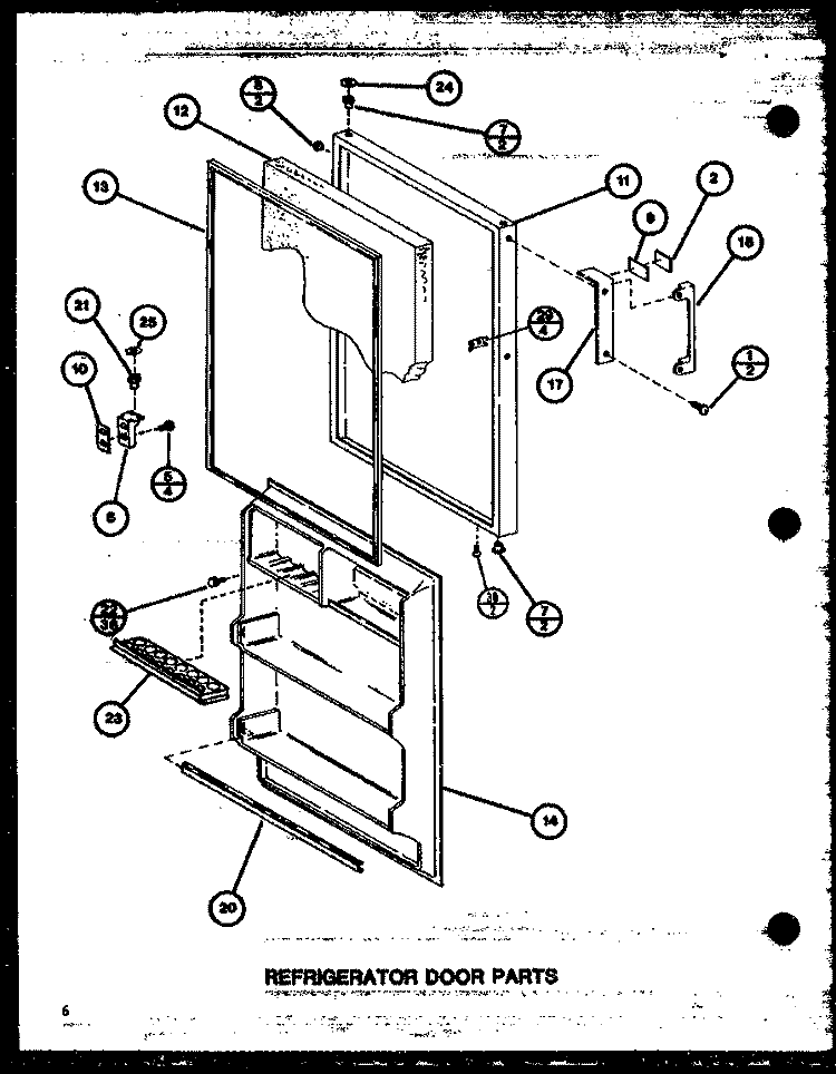REF DOOR PARTS Diagram and Parts List for TM18J2 P7791149W Amana Refrigerator