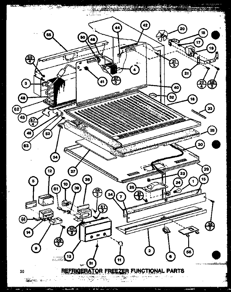 REF FZ FUNCTIONAL PARTS Diagram and Parts List for TM18J2 P7791149W Amana Refrigerator