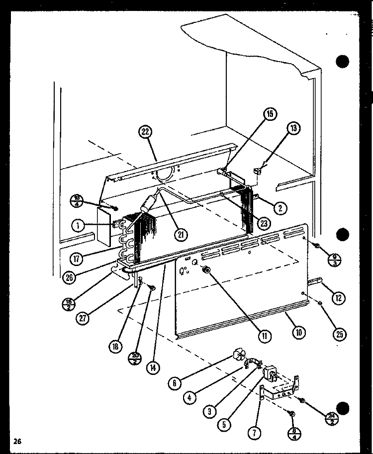 Page 11 Diagram and Parts List for TM18N P1106103W Amana Refrigerator