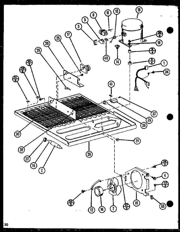 Page 13 Diagram and Parts List for TM18N P1106103W Amana Refrigerator